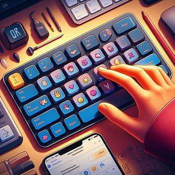 A fun image of a keyboard