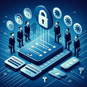 The image visually conveys the importance of cybersecurity in protecting sensitive information in the digital age.