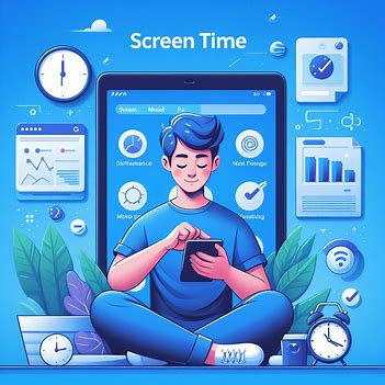 The image visually conveys the importance of monitoring digital device usage in discussions about digital well-being and time management.